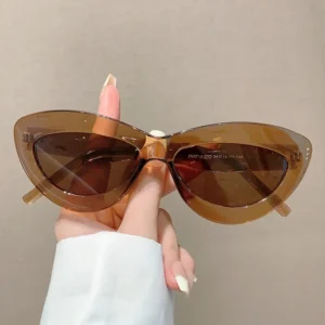 New style cat eye dopamine sunglasses, simple and trendy, UV resistant, internet famous, same sunglasses