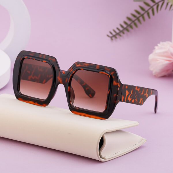 New European and American Fashion Square Large Frame Sunglasses for Women's High End Sensation Sunglasses for Women - Image 2