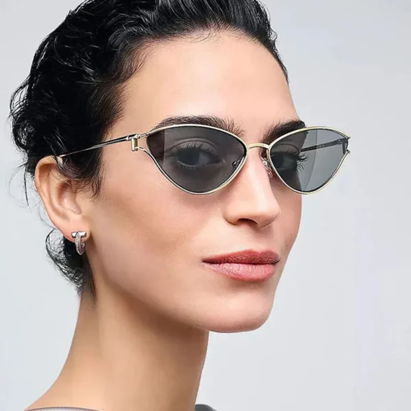 Cat Eye Sunglasses Women Trendy Vintage Vacation Designer Luxury Glasses Lentes De Sol Mujer Lunette Soleil Femme Vasos - Image 2